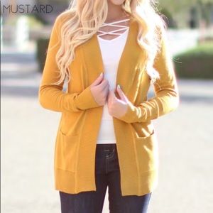 Mustard Yellow Cardigan